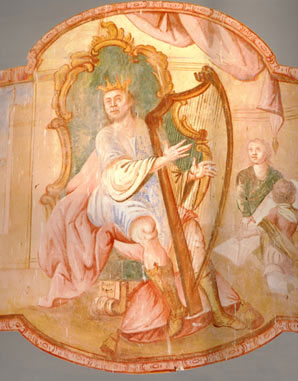 King David whith harpe. Chapel of the Churh of Mary.1757-1767